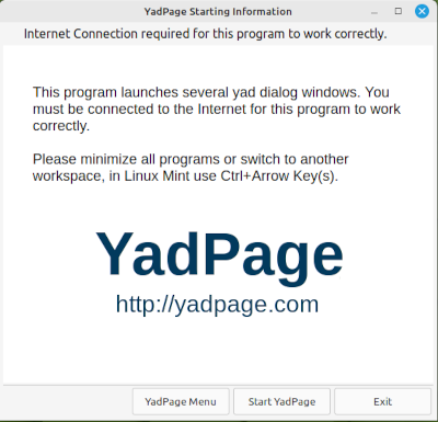 yadpage start page